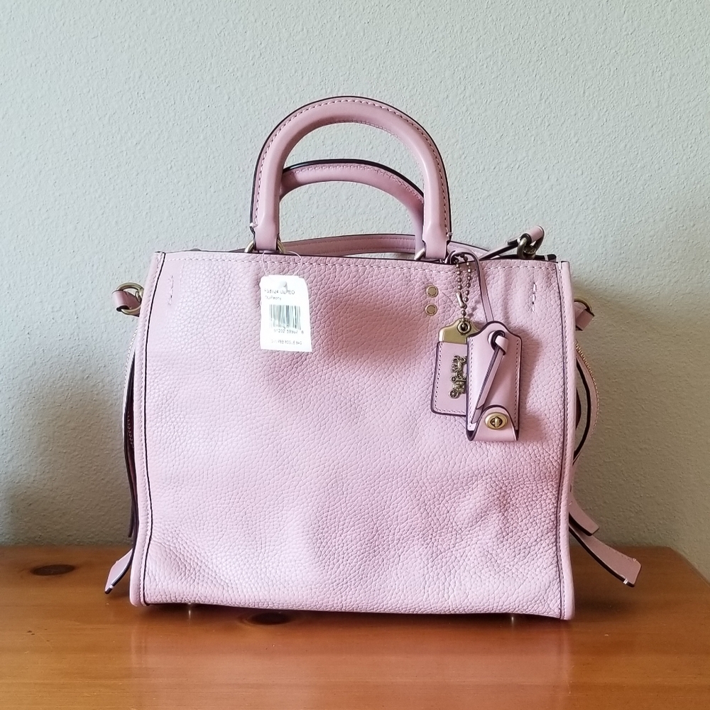Coach Rogue 30 Bag Peony/brass Leather NWT